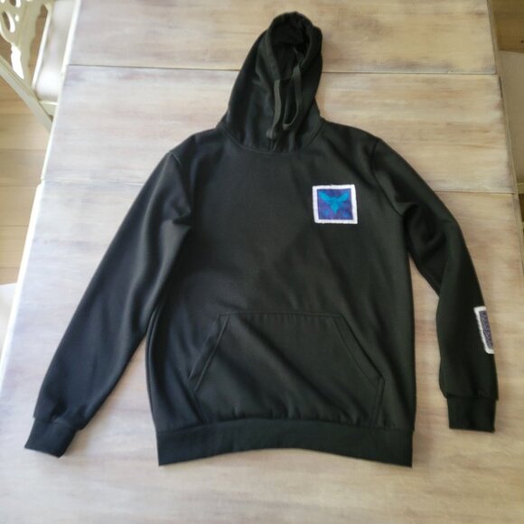 Originals Black Hoodie with Charlotte Hornets Patch Size Medium - Picture 1 of 6